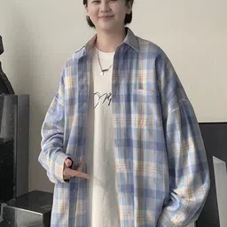 StyleCast Men Tartan Checked Oversized Casual Shirt-image-57