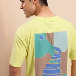 Mast & Harbour Men Printed Relaxed Fit T-shirt-image-76