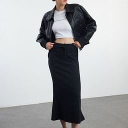 Trendyol Pure Cotton A-line Maxi Skirt-image-74