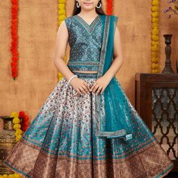 Muhuratam Ready To Wear Silk Lehenga Choli-image-13