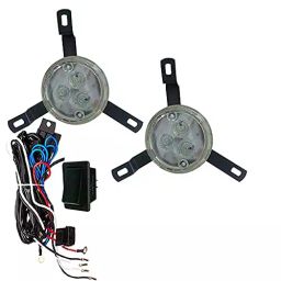 Auto Pearl Fog Lamp Lights With Wiring kit & Switch Compatible For Chevrolet Tavera T 1-6