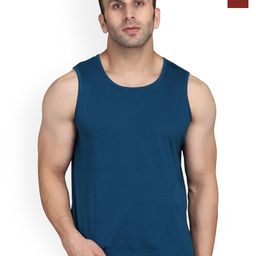SLOWLORIS Pack Of 2 Printed Bio-Wash Innerwear Gym Vests-picture-33