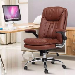 Mezonite High Back Brown Leatherette Office Executive Chair KI748-picture-11