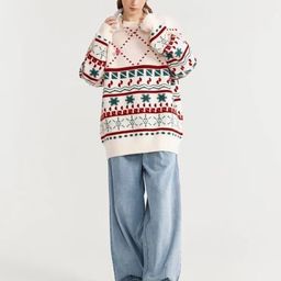 KPOP Women Printed Longline Pullover-image-52