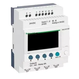 Schneider Electric 24 V DC 10 I/O Compact Smart Relay With Clock With Display, SR3B101BD-42