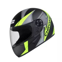 Studds CHROME D5 DECOR Matt Black 600 mm X Large Full Face Helmet, D5 MATT BLACK N5-image-84