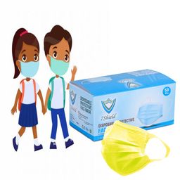 7shield Kids Size CE and ISO Certified mask with Extra soft Fabric ear loop and Inbuilt Plastic coated Nose pin unisex mask soft fabric Ear loop Kids size Mask Hygienic Box Pack image 1
