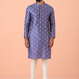 KISAH Men Regular Kurta with Churidar-image-90