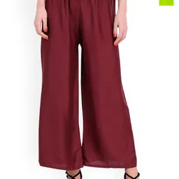 SRISARAS Women Pack of 2 Regular Fit Mid-Rise Cotton Trousers-image-85