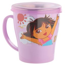 Joyo Disney Dora Stainless Steel Espresso Mug With Lid  Dark Pink -  250 ml-image-55