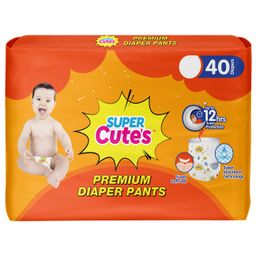 Super Cute's Wonder Pullups Diaper Pants with Wetness Indicators (Small) | Super Soft and Rash Free Diapers - Pack of 40-84