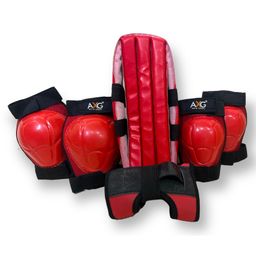 AXG NEW GOAL Unique design Quintessential Durable & Stylish Protective Kit for Cycling Skating Guard Combo -Red-26