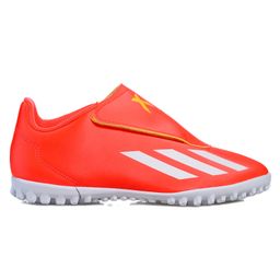 Adidas Kids Velcro Closure Sports Shoes with Tape Detailling - Red & White-image-18