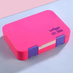 Smiggle Happy Bento Lunchbox - Neon Pink-picture-35