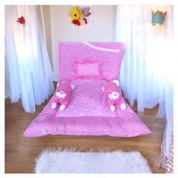 Safe n Cute Supersoft Cotton Rabbit Sleeping Bedding Sheet Set for 0-36 Months-pink-picture-25