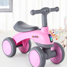 JoyBoot Zoomie Manual Ride On With LED Lights & Music - Pink & Grey-image-20