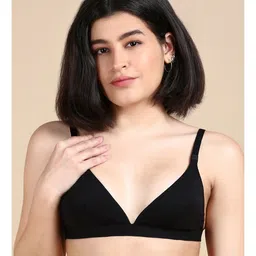 &Circus Modal Knit Solid Adjustable Maternity Bra - Black-picture-24