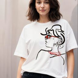 SMARTEES Women Printed Drop-Shoulder Cotton T-shirt-image-14