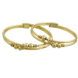 MEMOIR Unisex Kids 2 Brass Antique Gold-Plated Charm Bracelet-image-84
