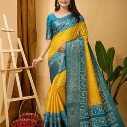 Panzora Zari Bandhani Saree-picture-58