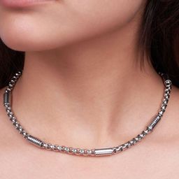 SALTY Stainless Steel Molten Necklace-19