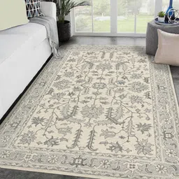 saraswati global Owl Prowl Ivory Wool 4 X 6 Feet Carpet-picture-34