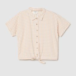 max Checked Cotton Shirt Style Top-picture-17