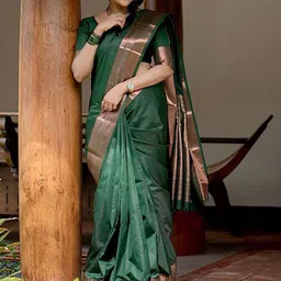 AMRUTKALA SAREES Woven Design Banarasi Saree-picture-15