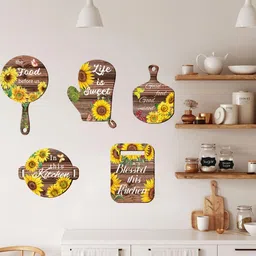 INDIAN ROYALS Sunflower With Quotes Kitchen Wall Sticker-picture-25