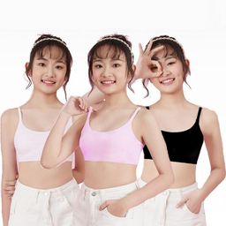 BRAAFEE Girls Beginners Non Padded Full Coverage Cotton Bra-89