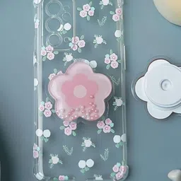 PEEPERLY Floral Printed OnePlus 9RT Cute Korean Floral Gripper Back Case-35