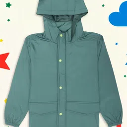 HOUSE OF VEDAS Kids Dry Fit Printed Windcheater & Water Resistant Hooded Sporty Jacket-23