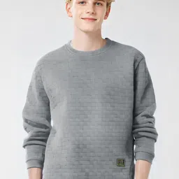 StyleCast x Revolte Men Round Neck Self Design Long Sleeves Casual Sweatshirt-picture-23