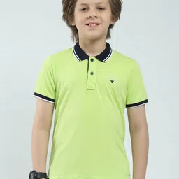 Monte Carlo Boy Polo Collar Pure Cotton T-shirt-image-99