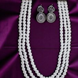 Jolly Faces Pearl Beaded Jewellery Set-image-33