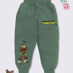 YK X Minute Mirth Boys Ninja Turtles Printed Cotton Joggers-image-82