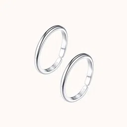 HighSpark 92.5 Sterling Silver Single Line Silver Toe Rings-38