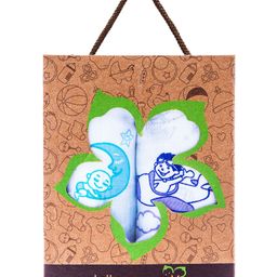 Kaarpas premium Organic Cotton Muslin Baby Wrap Swaddle - Parachute & Moon, Pack of 2, Small Size-image-39