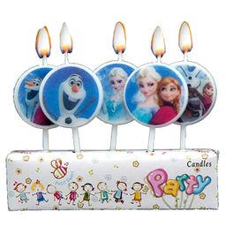 Funcart Frozen Princess Cake Candles Set Of 5 - Multicolor-image-42