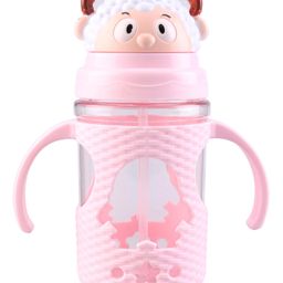 Twin Handle Straw Sipper Pink - 400 ml-22