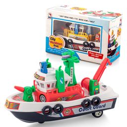 Shinsei City Harbour Pull Back Boat - Red-image-28