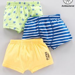 Babyoye Bio-Wash  Cotton Blend Printed Antibacterial Trunk Pack of 3 - Yellow Green Blue-image-14