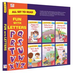 All Set to Read Fun with Letters P to Z Book Pack of 6 - English-38