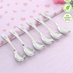 Babyhug Stinless Steel Spoon Set of 6 - Silver-15