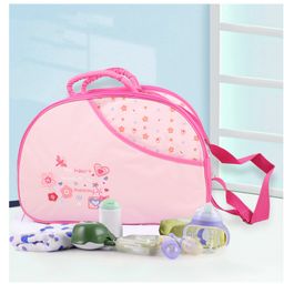 Baby Moo Floral Diaper Bag - Pink-picture-19