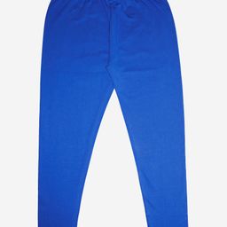 Kiddopanti Solid Ankle Length Lycra Legging - Blue-image-91