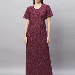 QUIRA Printed Maxi Nightdress-image-33