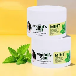 THE SOUMI'S CAN PRODUCT Set Of 2 Mint Moisturizing Cream For Sensitive Skin - 50ml Each-24