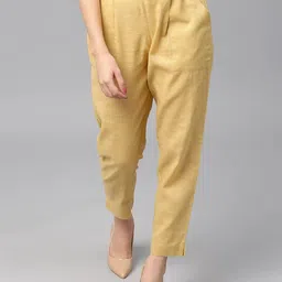 Cloth Bites Women Easy Wash Pleated Trousers-image-78