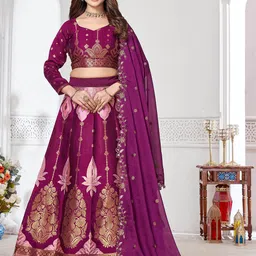 Fabcartz Semi-Stitched Lehenga & Unstitched Blouse With Dupatta-picture-15